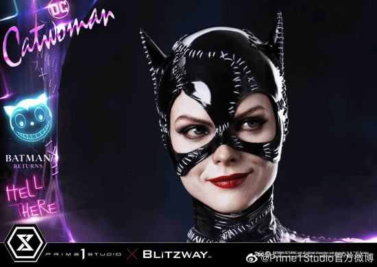 P1S公布《蝙蝠侠归来》猫女雕像：皮衣皮鞭 黑猫碧眼