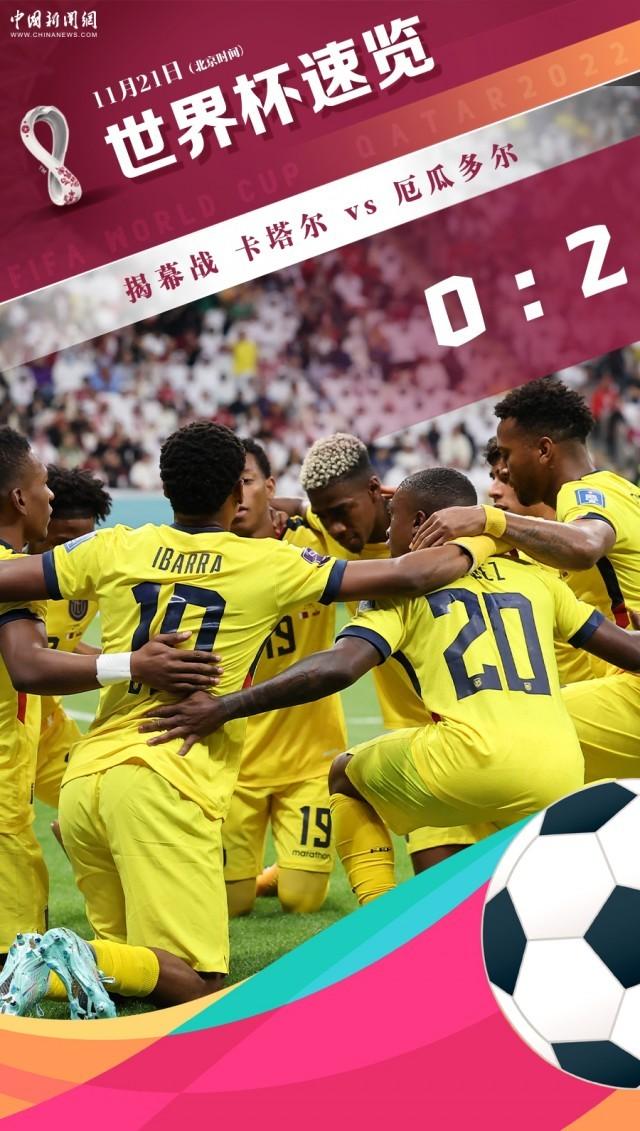 世界杯首日东道主卡塔尔0：2厄瓜多尔！）