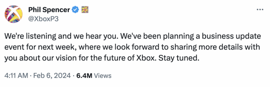 舅舅党：连Xbox员工都不知道斯宾塞下周要说什么？